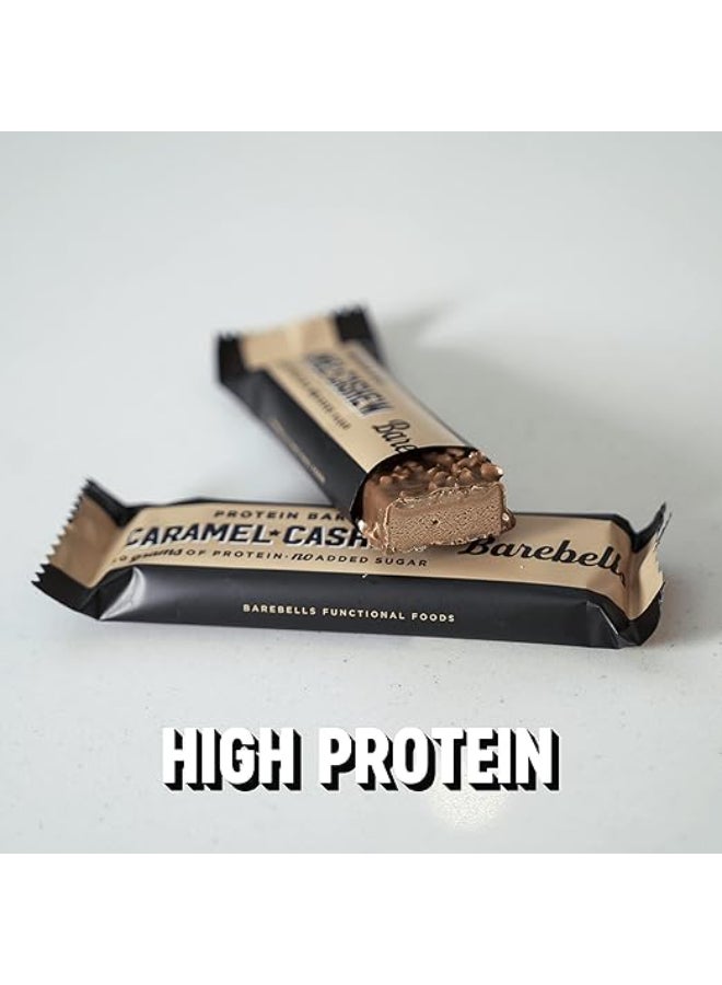 Barebells Protein Bar - Caramel Cashew Flavor - for High Protein Snack ( 55g x 12 ) - Image 4