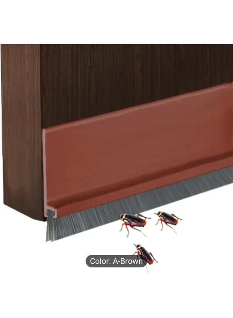 LDQ 1 Pcs Flexible Silicone Door Bottom Seal Strip, Windproof, Insect-Proof, Soundproofing, Rubber Sweep, Adhesive Door Bottom Dust proof - Image 1