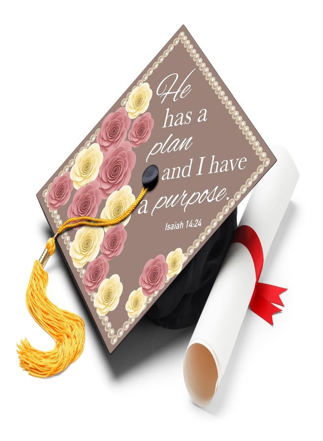 ADVANSYNC He Has a Plan Graduation Cap Topper - Image 1