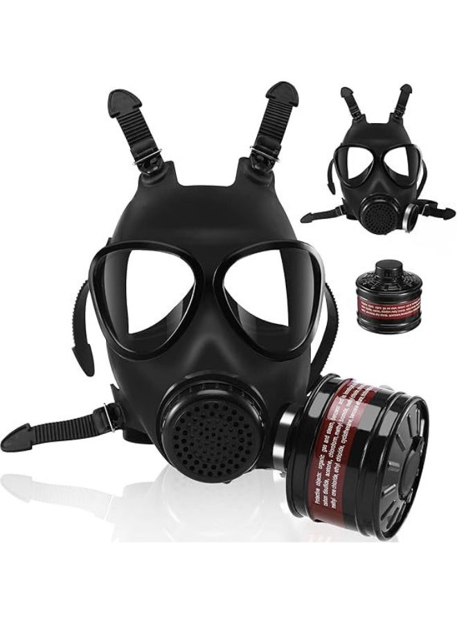 LMINHAN Full-face respirator, reusable chemical respirator, equipped with 8 filters and goggles, suitable for paint spraying and gas protection. - Image 1