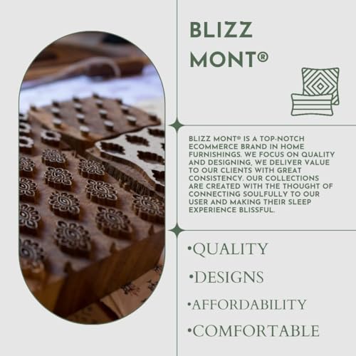 Blizz Mont by Jaipur Fabrics | 100% Cotton Badmeri Print Double Bedsheet with 2 Pillow Cover Set | 100% Fast Colour | Size- 100 x 108 Inch- (Design 7)-C1 - Image 5