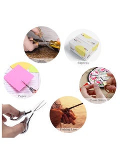 Y&D 3 Pcs Folding Scissors Portable Stainless Steel Safety Glasses-Shaped Mini Shear  - Image 4