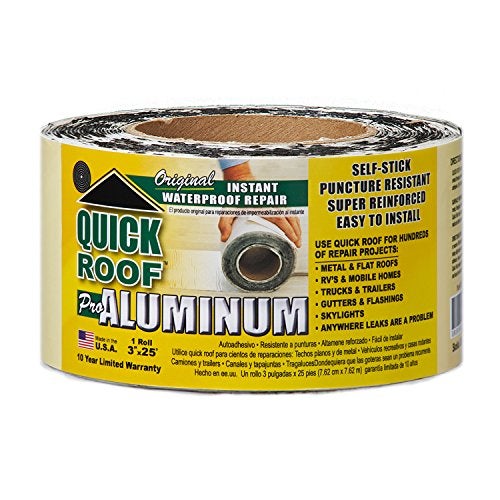 Cofair QR325 Quick Roof Pro Aluminum Waterproof Repair Tape - 3" x 25' - Image 3
