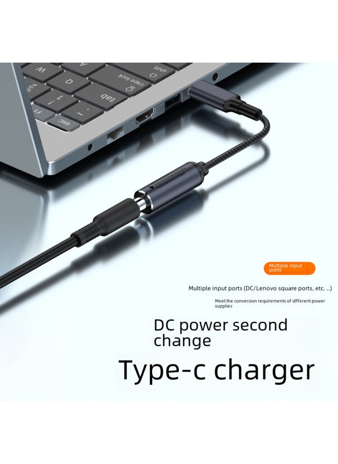 Generic - PD Patch Cord Automatic Recognition 5v9v20vDC Input To Type-c Converter Pd Output 100W Charging-Color:100W 6.0*3.7 Mother To Type-c Short Line - Image 1