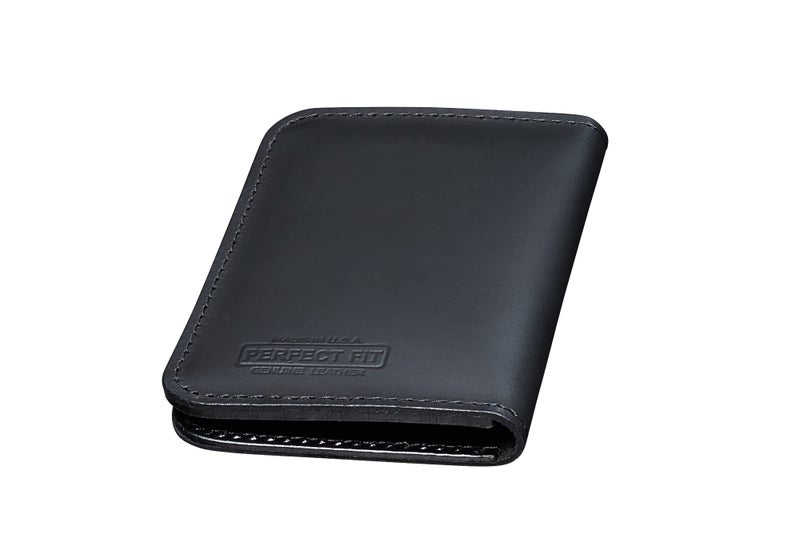 Perfect Fit Shield Wallets Ohio Sheriff Badge and ID Holder 5 Point Star Bi-Fold Book Style Badge Wallet Black Leather (cutout 34) - Image 4