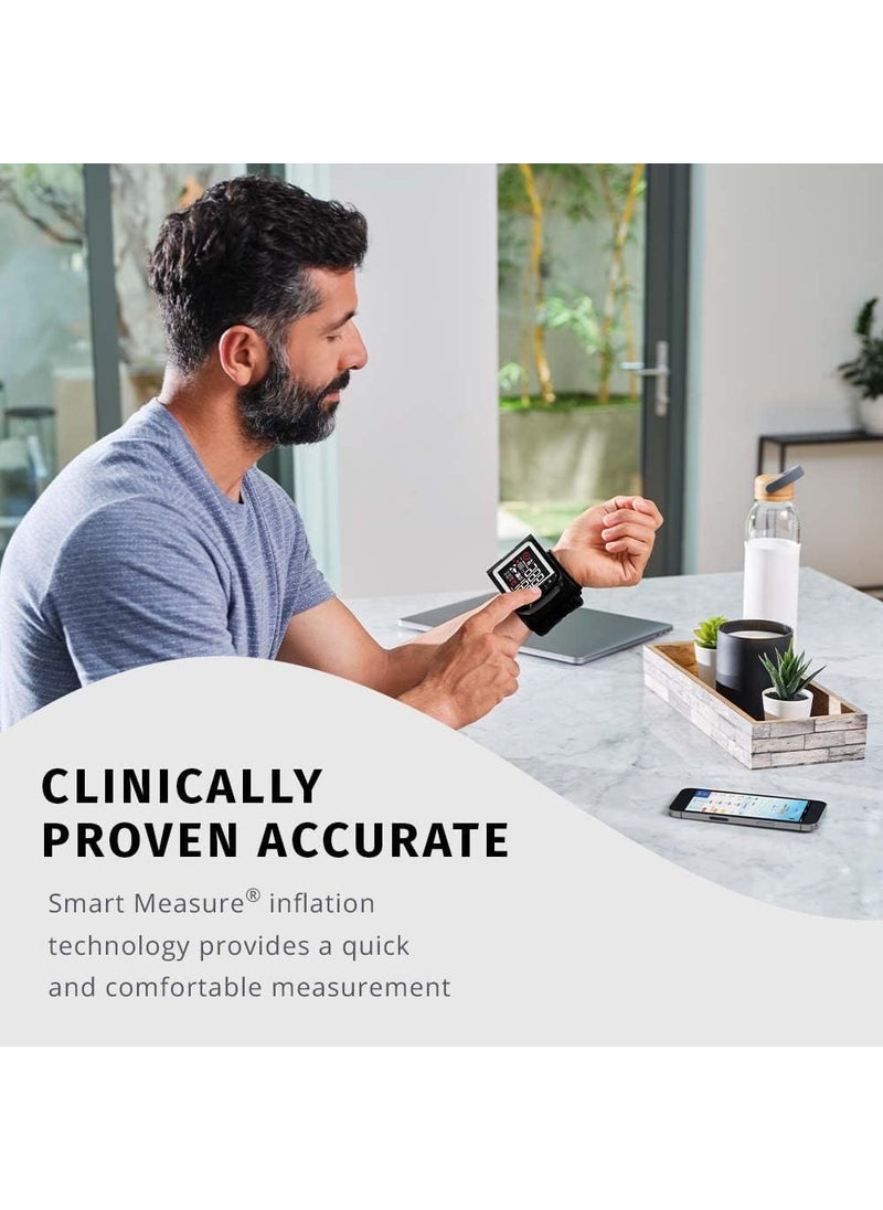 HoMedics HoMedics Premium Wrist Blood Pressure Monitor Clinically Proven Accurate Wrist Positioning Guide AMPM Averaging Irregular Heartbeat Detector Smart Measure Inflation Technology  - Image 2