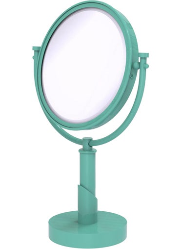 Allied Brass Allied Brass TR-4/3X-SFG Tribecca Collection 8 Inch Vanity Top Make-Up Mirror 3X Magnification, Sea Foam Green 