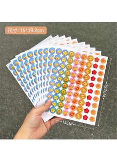Generic Children Reward Sticker Self-adhesive Small Picture Self-discipline Meter Sticker Primary School Kindergarten Counting 1# reward (800 stickers per pack) 