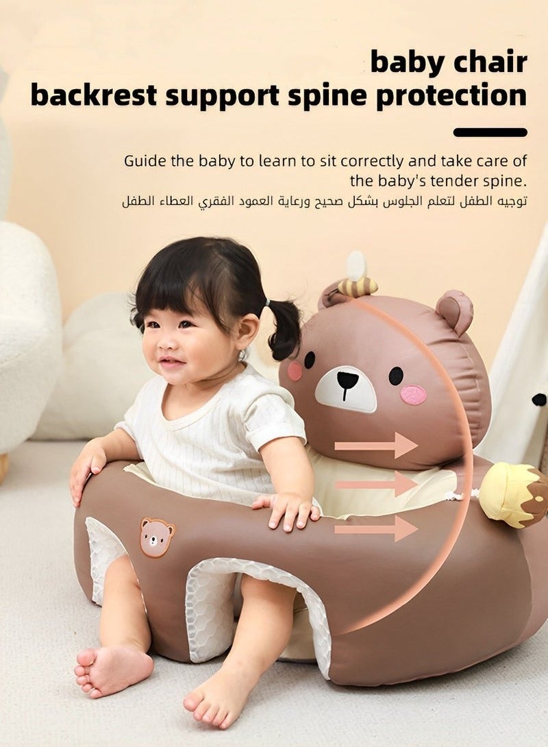 Baby Sitting Support Seat Sofa, Baby Sofa Learn Sitting Chair, Baby Sitting Chair, Infant Sit-up Sofa, Infant Floor Seat With Back Support, Toddler Activity and Feeding Seat, Gift for Kids Boy Girl - Image 5