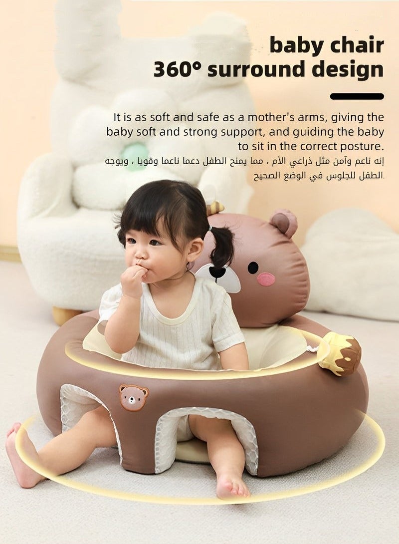 Baby Sitting Support Seat Sofa, Baby Sofa Learn Sitting Chair, Baby Sitting Chair, Infant Sit-up Sofa, Infant Floor Seat With Back Support, Toddler Activity and Feeding Seat, Gift for Kids Boy Girl - Image 4