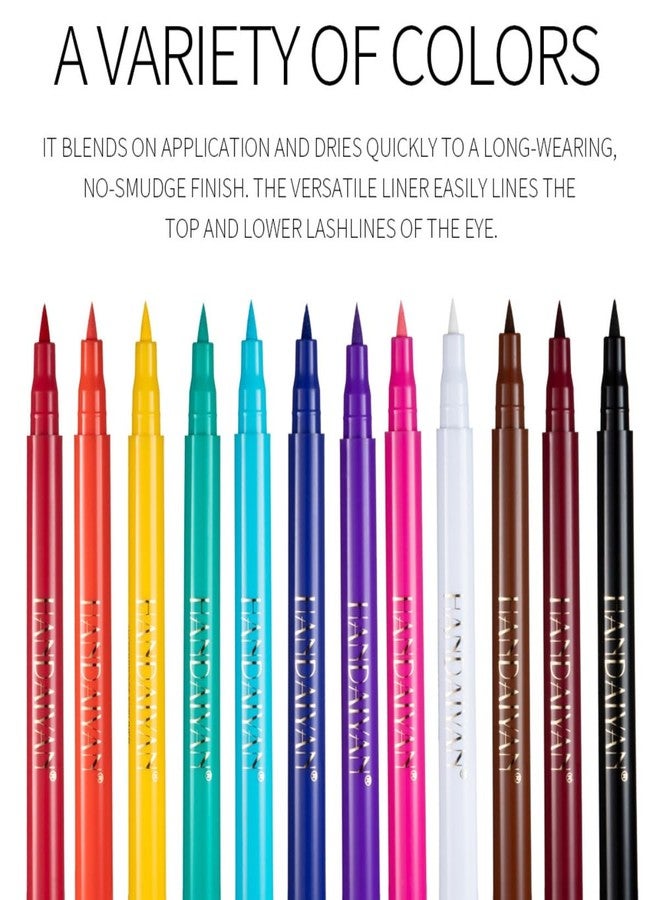 ONarisae eyeliner pencil waterproof ink liner liquid pigmented smudge proof eye liner pen Black - Image 5