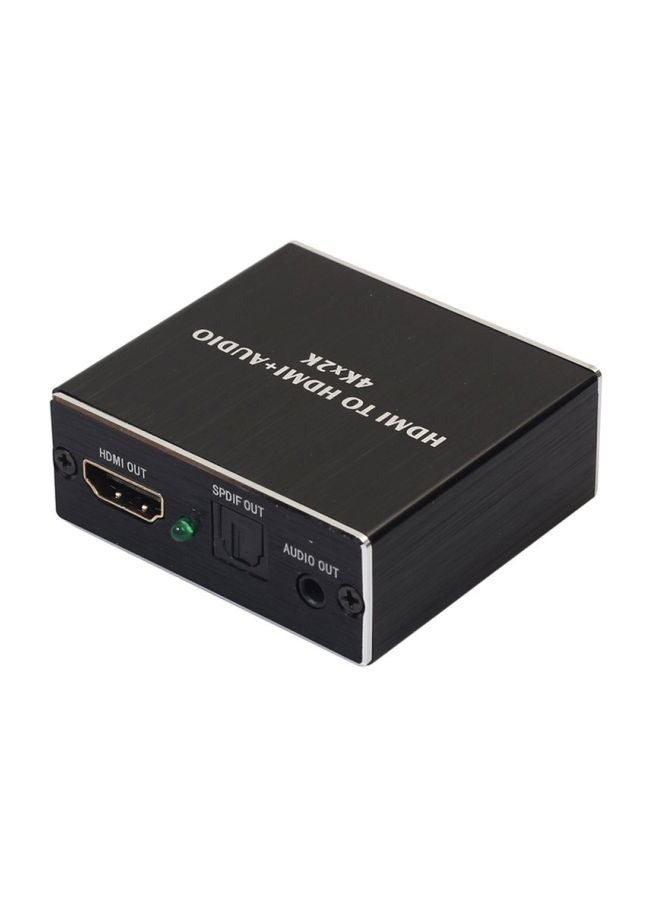 Captaintech HDMI To HDMI 3.5 mm Analog Audio Adapter Black - Image 4