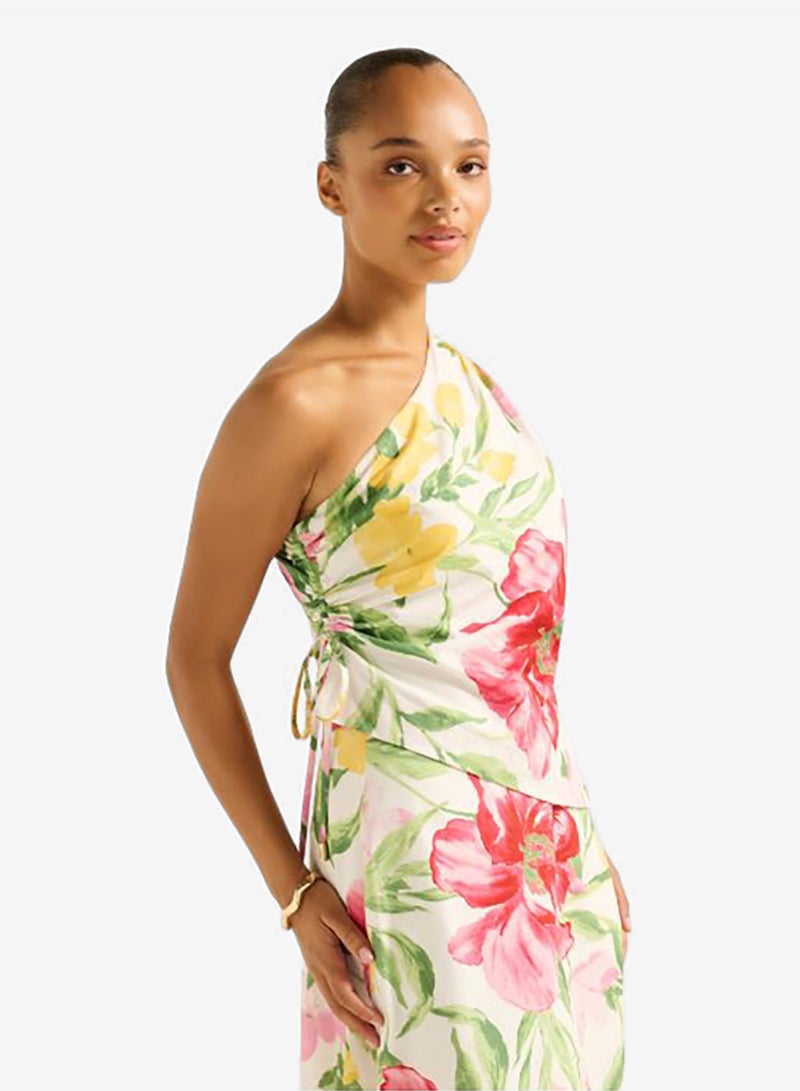 forever new Noah Printed One Shoulder Top - Image 3