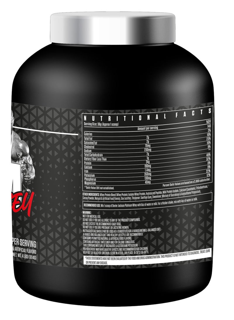 DEXTER JACKSON Black Series Platinum Whey - Ultra Premium Strength Whey & Isolate Protein - Chocolate, 4lbs - Image 3