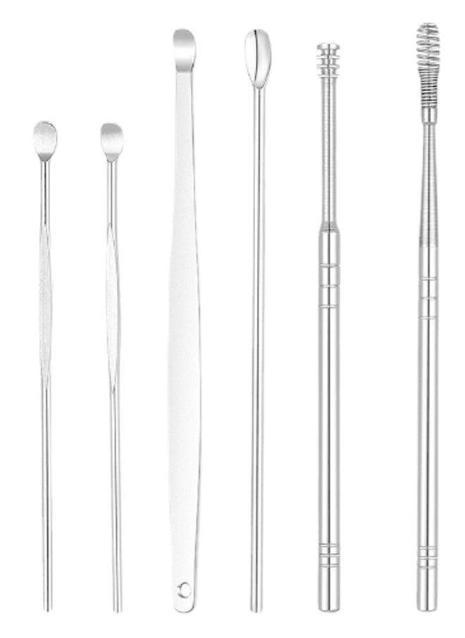 NKX 6 Piece Multifunction Professional Massage Spiral Reusable with Storage Case Ear Canal Cleaner  - Image 4