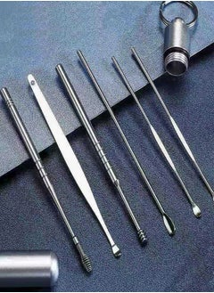 NKX 6 Piece Multifunction Professional Massage Spiral Reusable with Storage Case Ear Canal Cleaner  - Image 2