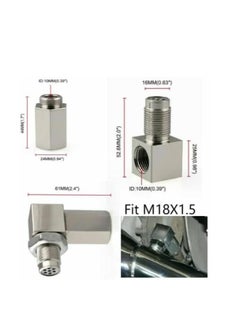 XSEVEN XSEVEN 90 Degree O2 Oxygen Sensor Extender Spacer Engine Light Adapter  - Image 4
