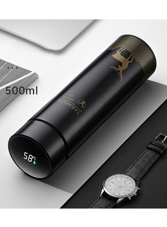 NIBEMINENT Smart thermos flask,LCD display temperature, coffee thermos flask, portable hot or cold water bottle - Image 1