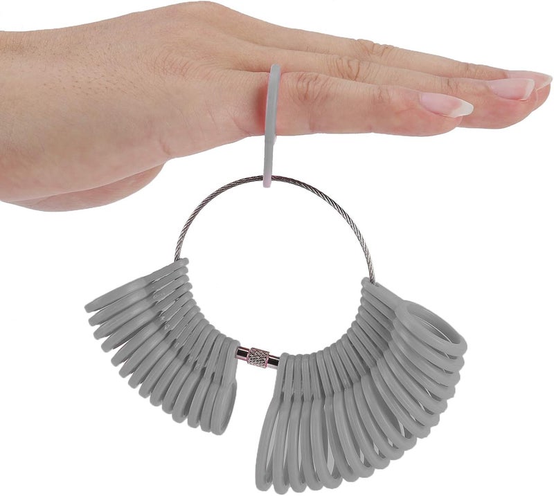 accmor Ring Sizer Kit, Jewelry Making Mandrel & Measuring Tool with Plastic Finger Sizing Belt - Image 5
