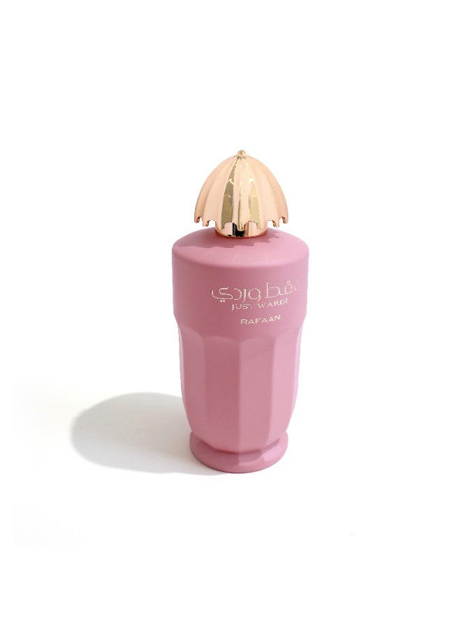 RAFAAN Just Wardi Eau De Parfum 100ml by Rafaan – Luxury Women’s Fruity & Floral Perfume, Long-Lasting Fragrance - Image 1