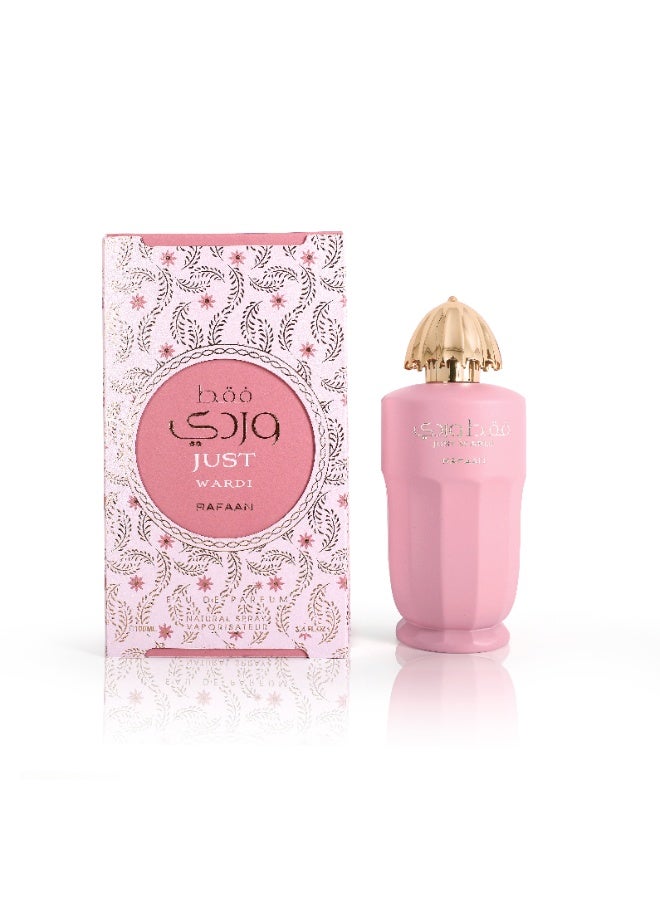 RAFAAN Just Wardi Eau De Parfum 100ml by Rafaan – Luxury Women’s Fruity & Floral Perfume, Long-Lasting Fragrance - Image 2