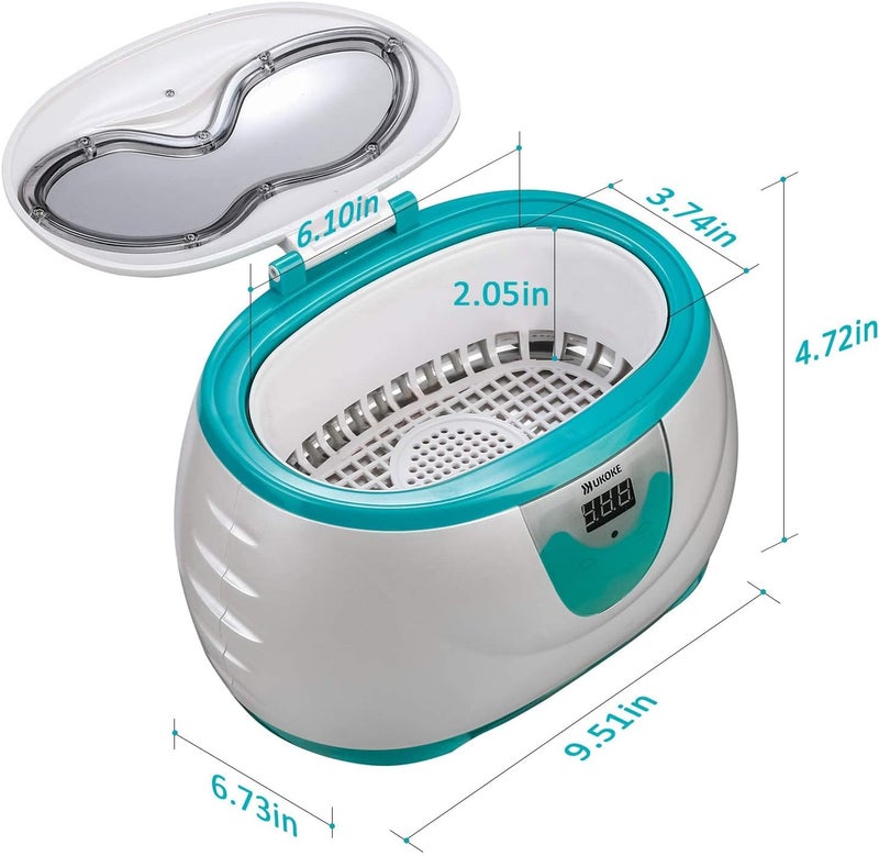 Ukoke Ultrasonic Jewelry & Retainer Cleaner – Professional Ultrasonic Cleaner Machine for Dentures, Mouth Guards, Braces, Toothbrush Heads, Rings & Watches with Timer – Perfect Christmas Gift - Image 5