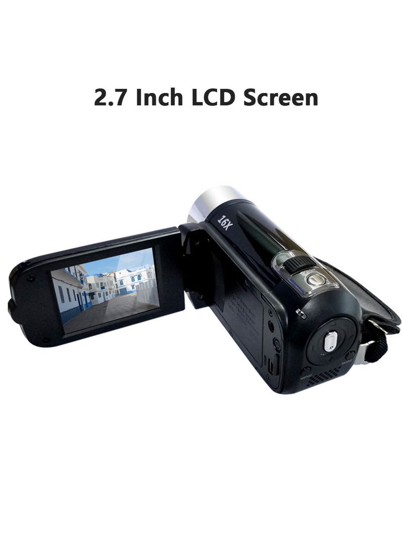 Generic - Portable 1080P High Definition Digital Video Camera DV Camcorder 16MP 2.7 Inch LCD Screen 16X Digital Zoom Built-in Battery - Image 1