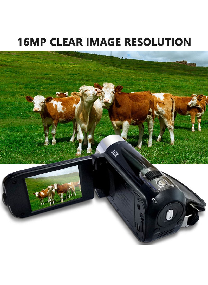 Generic - Portable 1080P High Definition Digital Video Camera DV Camcorder 16MP 2.7 Inch LCD Screen 16X Digital Zoom Built-in Battery - Image 1