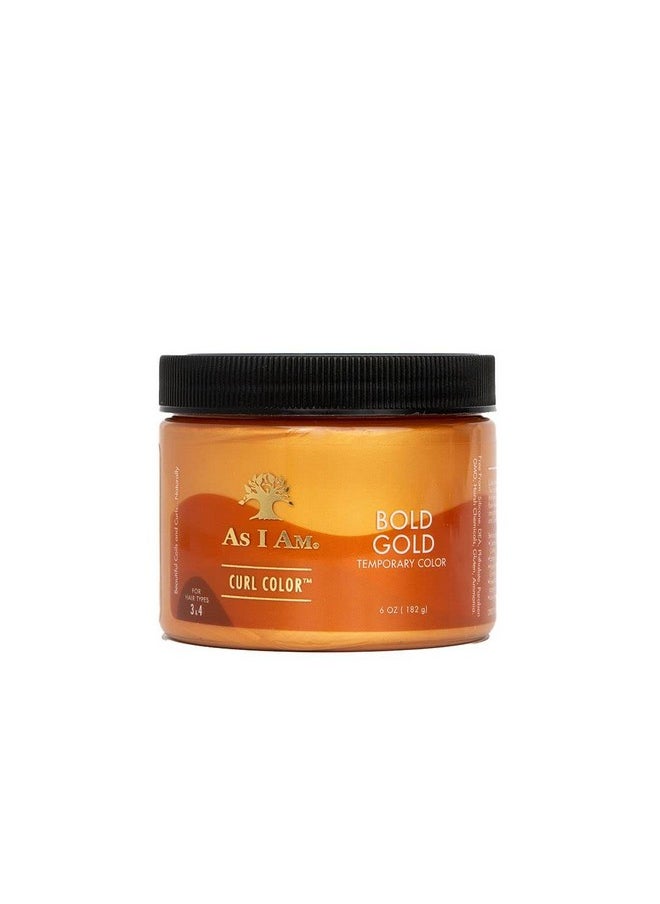 As I Am - Curl Color Bold Gold 6 Ounce Color & Curling Gel Temporary Color Medium Hold Vegan & Cruelty Free - Image 1