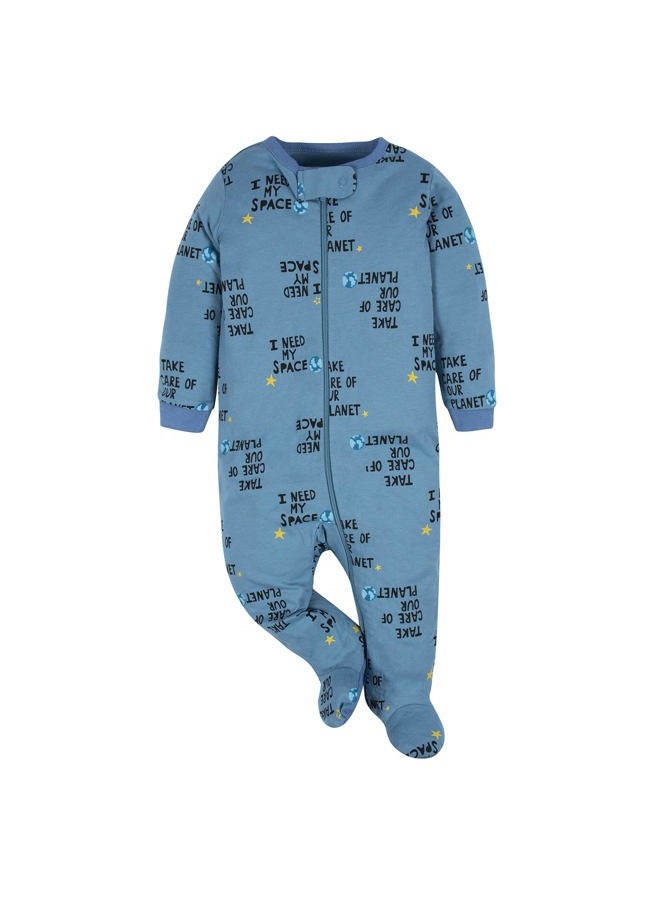 Gerber baby-boys 4 Pack Sleep 'N Play Footie, Space, 3-6 Months - Image 4