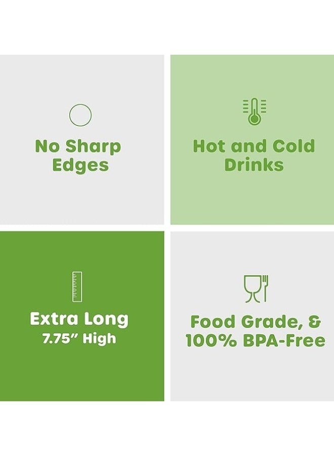 Halapack 200 شفاطات ملونة قابلة للاستخدام مرة واحدة 6 مم مغلفة فردياً - Image 4