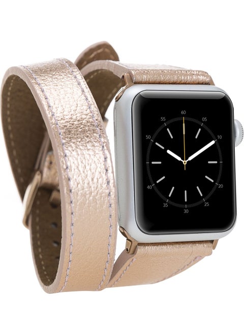 Apple Watch Compatible Leather Band 42-44MM Double Tour Rg2