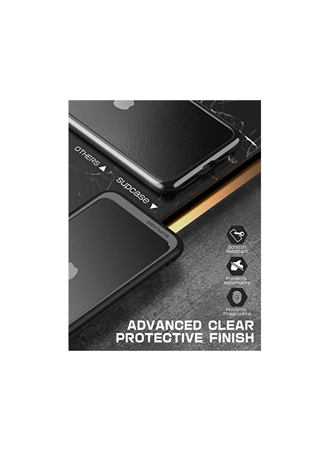 سوبكيس حافظة بتصميم يونيكورن بيتل مصممة لهاتف آيفون SE الجيل الثاني/آيفون 7/آيفون 8، حافظة حماية هجينة شفافة وممتصة للصدمات (أسود) - Image 5