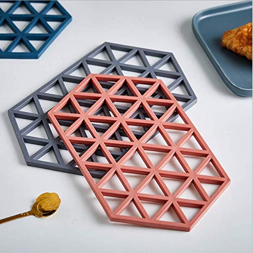 KITOOL 3 PCs Silicone Trivets Mats for Dishes and hot Pots - Tabletop Protection and Decor Coaster Hot Pads Pots Holder for Hot Dish - Bowl - teapot Large 24 cm trivets Kitchen Tool (Pack - 3 Large) - Image 4