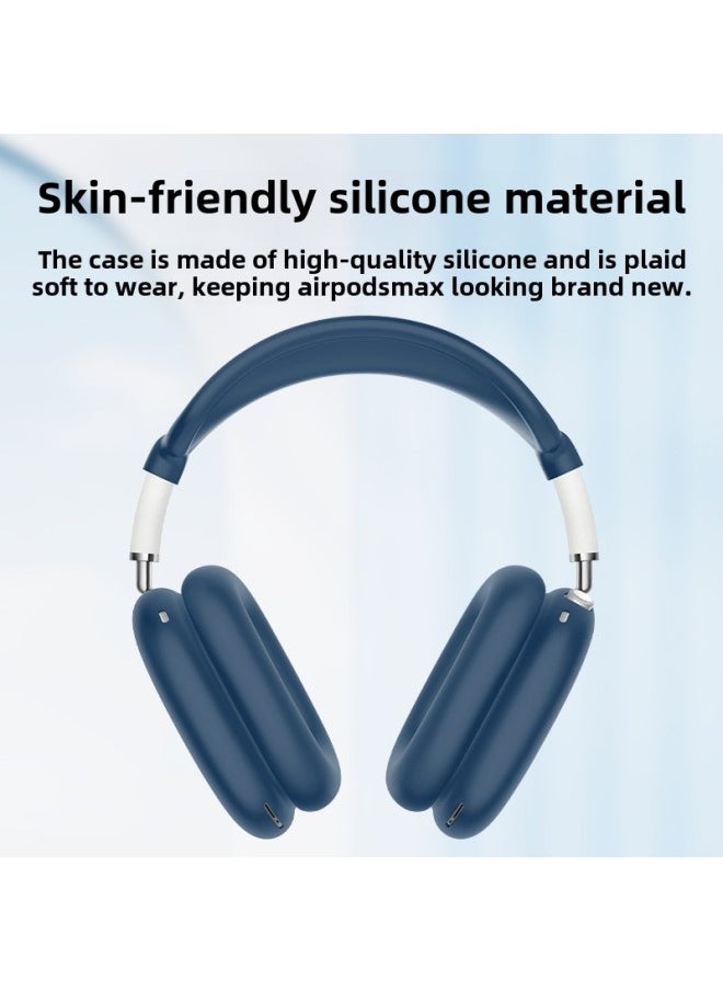 Generic - Suitable For Apple AirPods Max Head-mounted Headphone Head Beam Shell Ear Cap Silicone Protective Cover-Color:Black Beam-Model:Headphones For Apple AirPods Max - Image 1