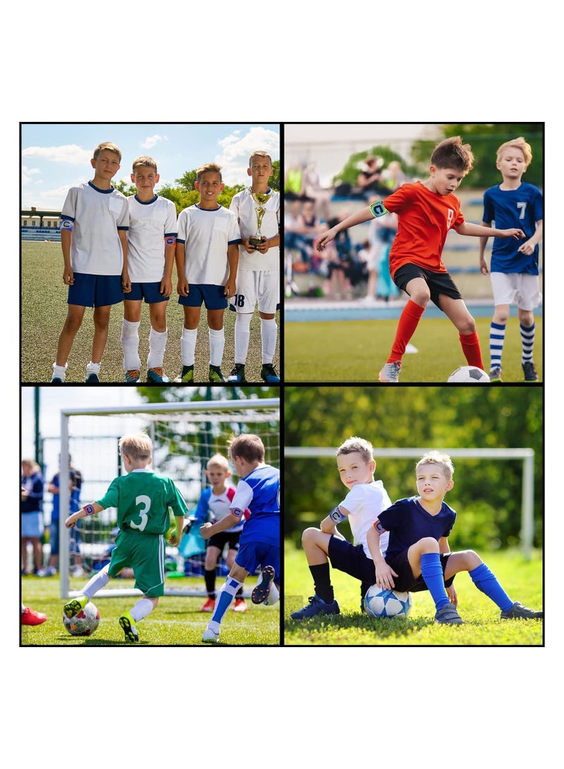 سبال أحزمة ذراع كابتن قابلة للتعديل على شكل C للاعبي كرة القدم وكرة السلة والكرة الطائرة وفريق المدرسة ومدربي اللاعبين وشارات المعصم للبالغين والشباب - Image 3