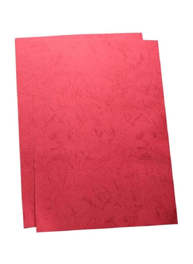 Deluxe - Deluxe A3 Embossed Binding Sheet – 230gsm Red Binding Cover for Documents, Reports, and Presentations - Image 1
