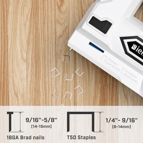 populo Bielmeier Electric Staple Gun, 2 in 1 Lithium-ion Electric Stapler, 4V Cordless Brad Nailer Kit with Staples Nails, USB Charger, Power Tacker for Upholstery, Material Repair, Carpentry, DIY - Image 2
