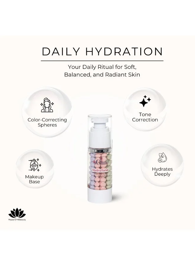 dr.Clinic DR. CLINIC | Hydratone Balancer Cream for All Skin Types | Tone Correcting & Hydrating Makeup Base | Encapsulated Active Complex with Panthenol & Hyaluronic Acid | 30 g