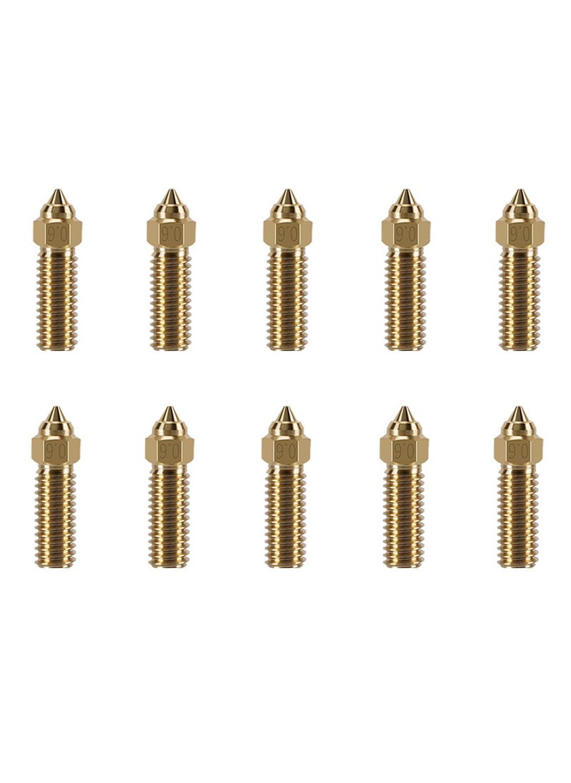 ACMYCH - ACMYCH 10PCS K1 Brass Nozzles Kit 3D Printer High Speed 04mm Nozzles Kit for K1 K1 Max 06mm - Image 1