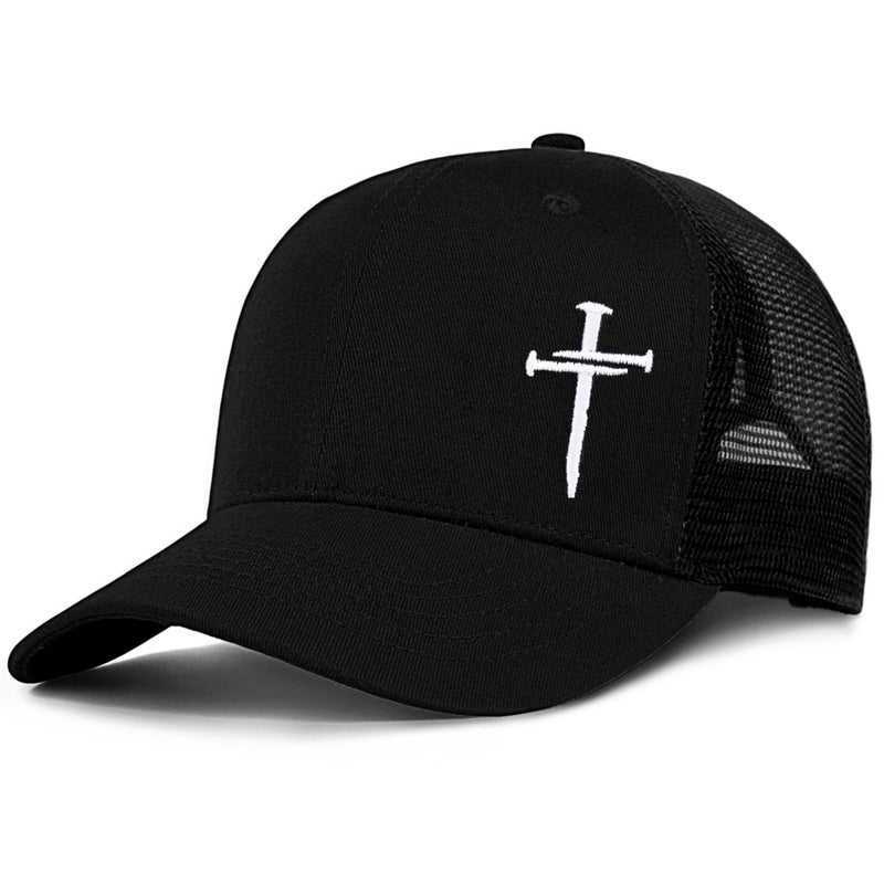 THIN MOUTH Christian Jesus Cross Hat - Faith Hats for Men Women - Religious Gifts for Thanksgiving Christmas - Cross - Image 1