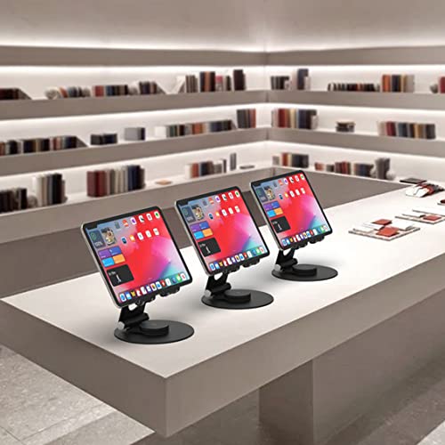 KABCON Swivel Tablet Stand, Aluminum Portable 360°Rotating Holder for Desk,Business,Kitchen,Desktop,Table Stand for iPad Pro 9.7,10.5,12.9/Air Mini,Tab,Fire,Nexus,E-Reader-Black - Image 5
