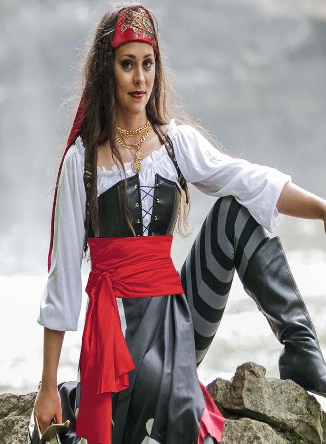FEYIR Pirate Costume Accessories for Women Dress Pirate Accessoires Outfit for Halloween Cosplay - Image 2