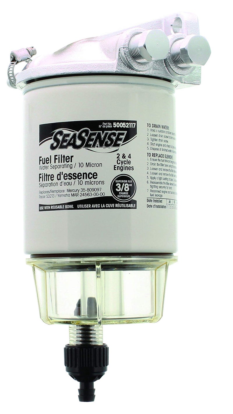 SeaSense Fuel Filter Kit with Clear Bowl And Aluminum Head - Image 4