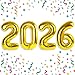 Villorem 2026 Balloons Gold 2026 Balloon Numbers 40 Inch Happy New Year Foil Balloons 2026 for New Year Eve Party Supplies Birthday Graduation Anniversary Decorations - Image 2