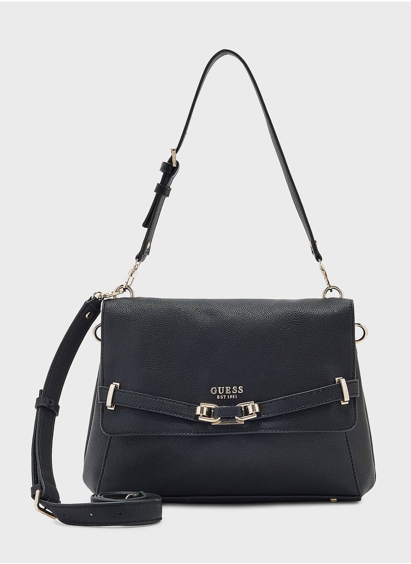GUESS Silvye Flap Satchelbag  - Image 1