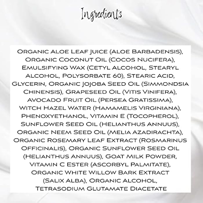 LuxeJoie Goat Milk Moisturizer Face Cream Vitamin C & E, Anti Aging Reduce Dark Circles, Puffiness, Under Eye Bags, Wrinkles & Fine Lines (4 oz.) - Image 3