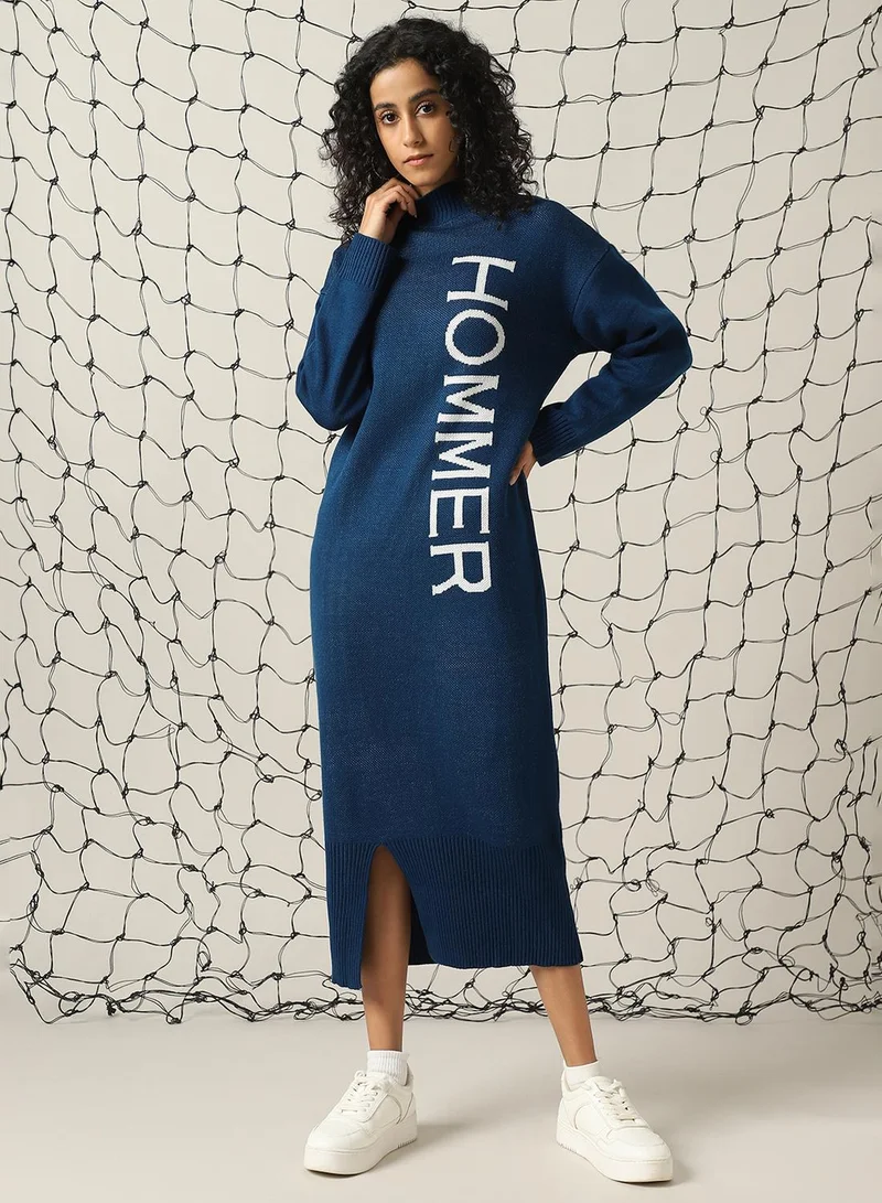 هوبرهولمي Lettered Sweater Dress