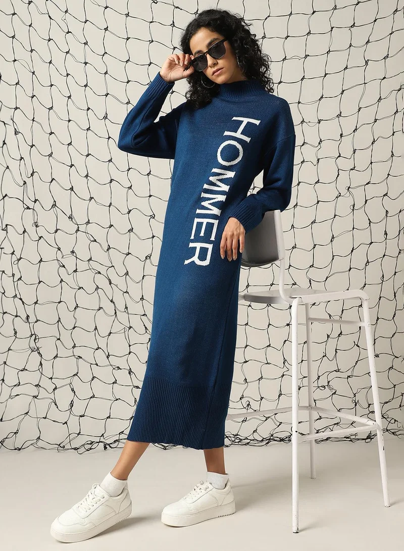 هوبرهولمي Lettered Sweater Dress