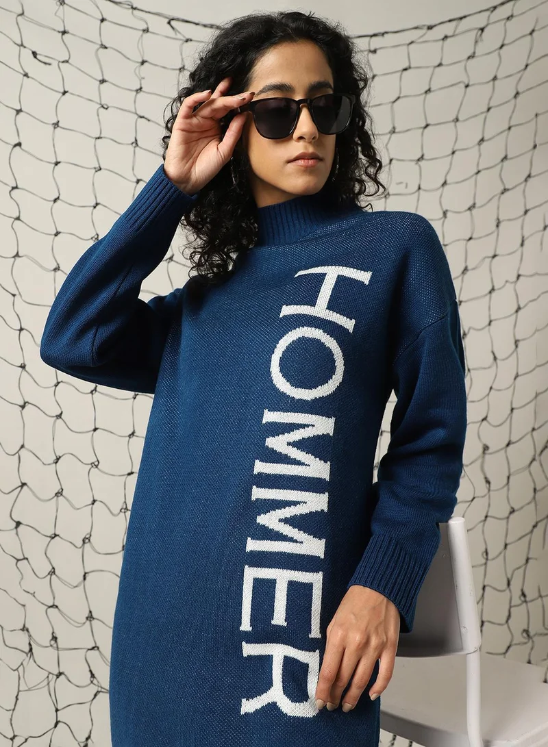 هوبرهولمي Lettered Sweater Dress